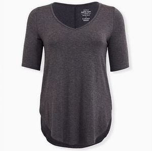 EUC Torrid (itm 4) Charcoal Favorite Tunic Size 4